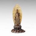 Buddha Statue Holy Avalokitesvara Bronze Sculpture Tpfx-073